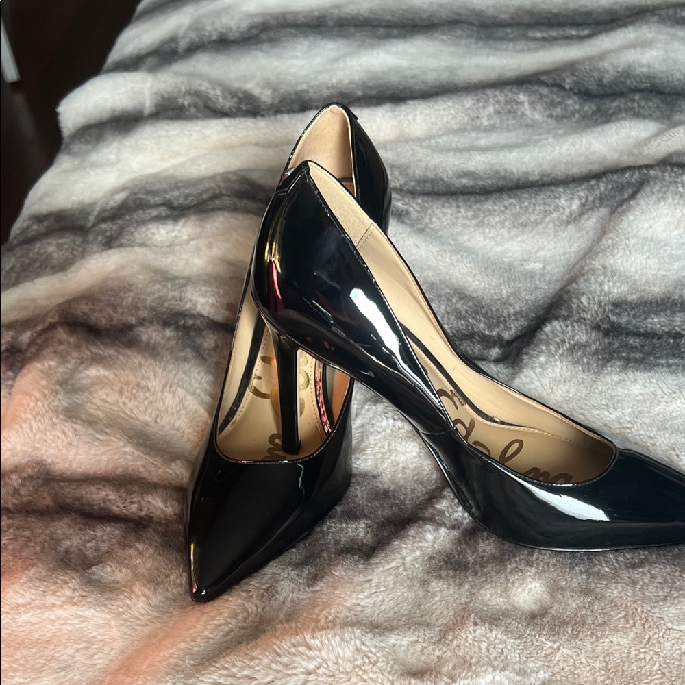 Sam Edelman Glossy Black Heels
